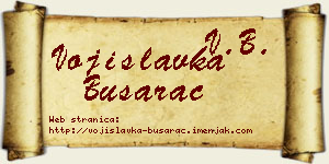 Vojislavka Busarac vizit kartica